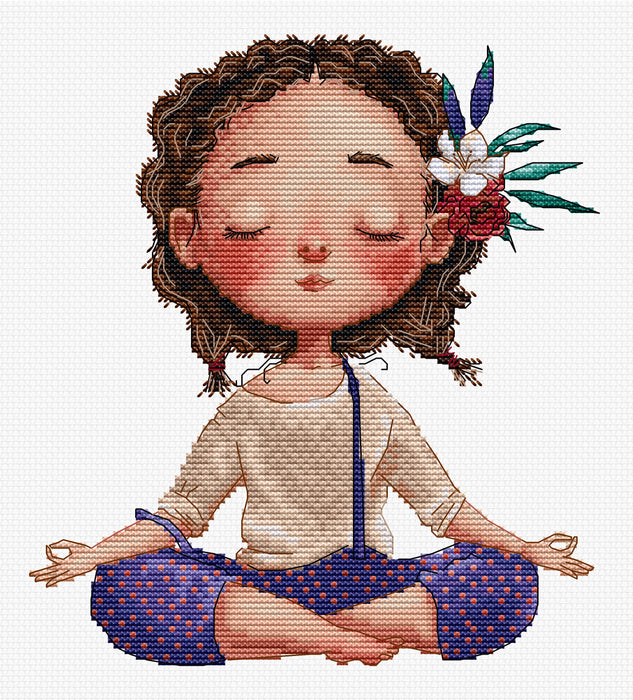 Cross Stitch Kit HobbyJobby - Meditation