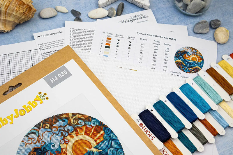 Cross Stitch Kit HobbyJobby - Art Nouveau Océan