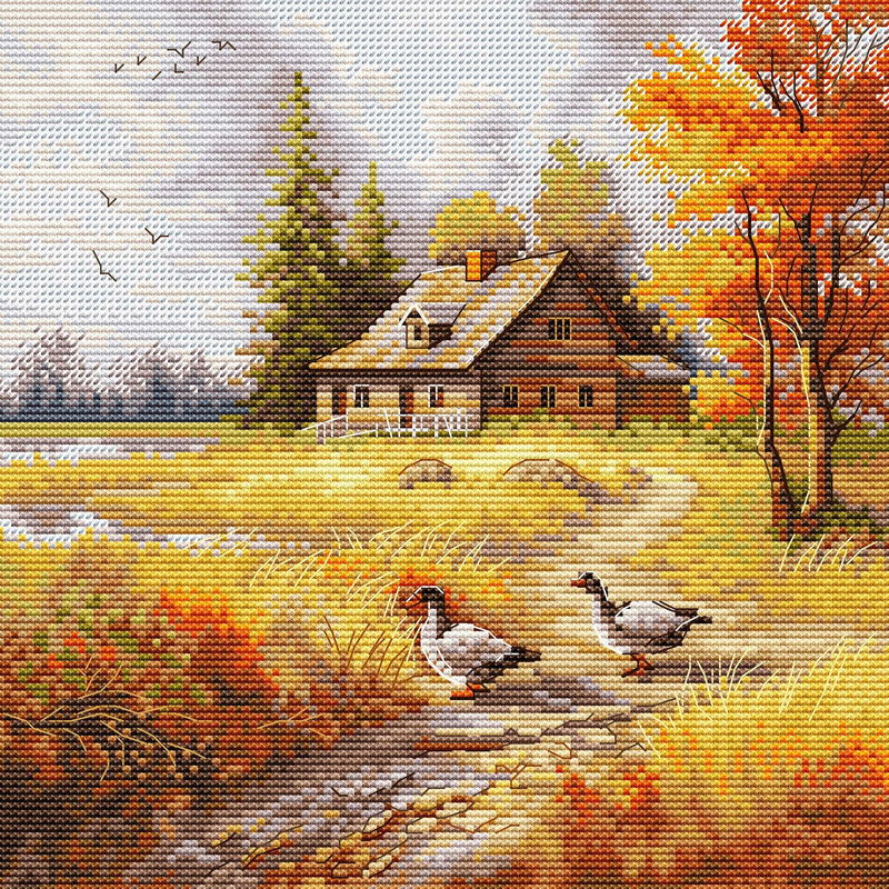Kreuzstichset HobbyJobby - Goldener Herbst