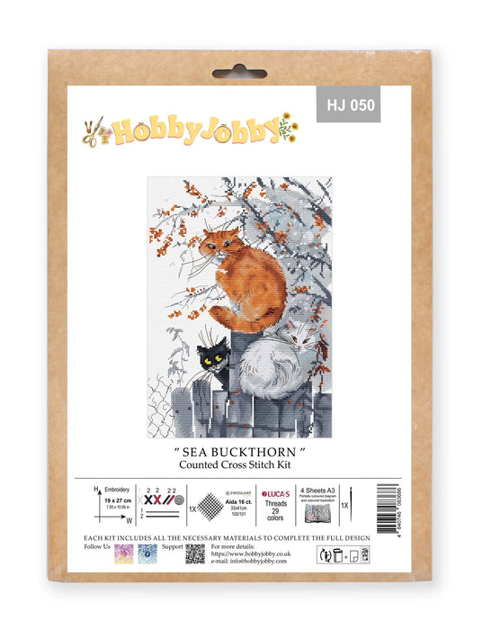 Kreuzstichset HobbyJobby - Sanddorn