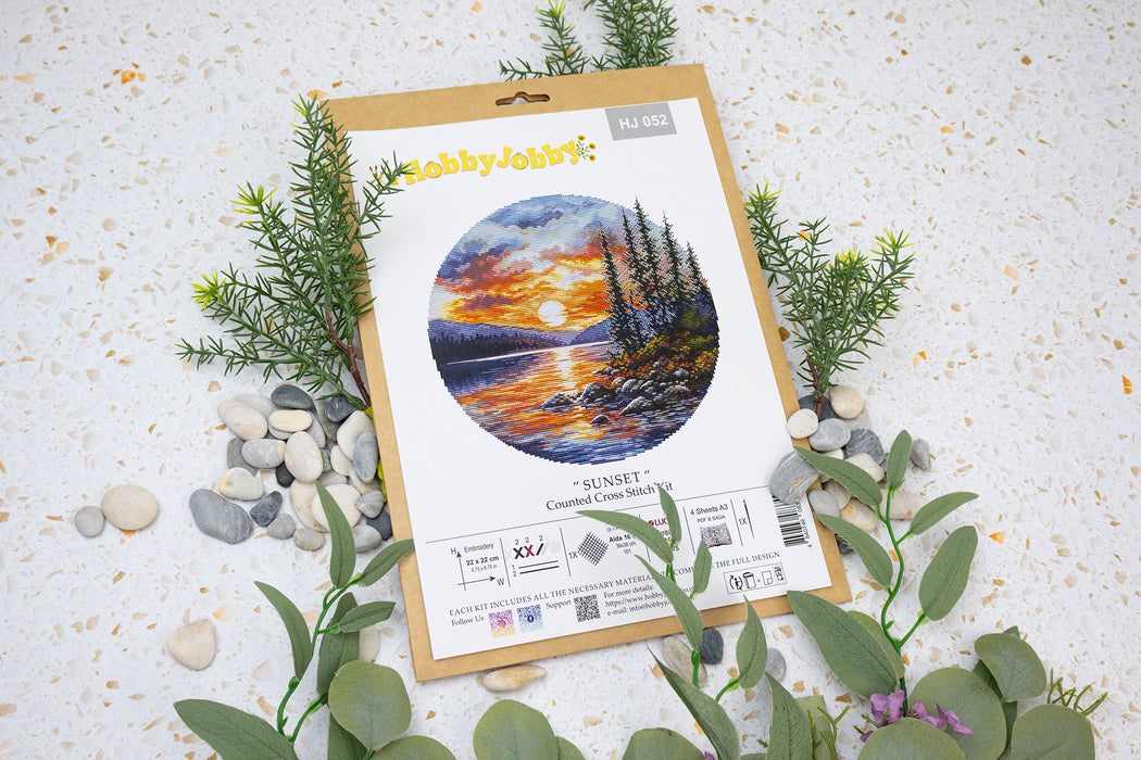 Cross Stitch Kit HobbyJobby - Sunset