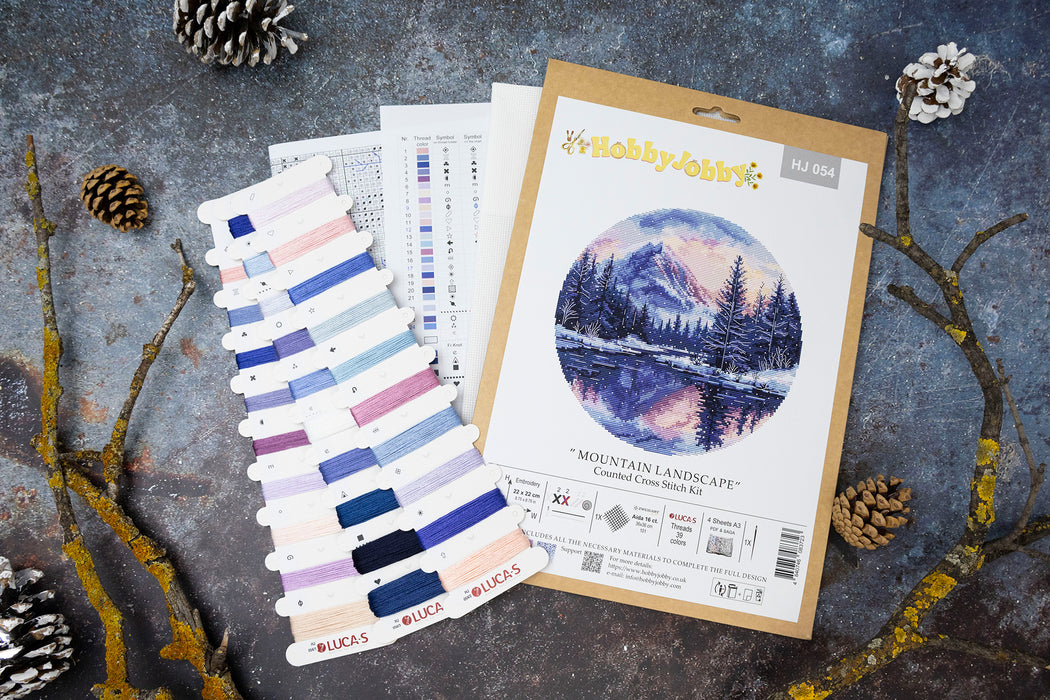 Cross Stitch Kit HobbyJobby - Mountain Landscape