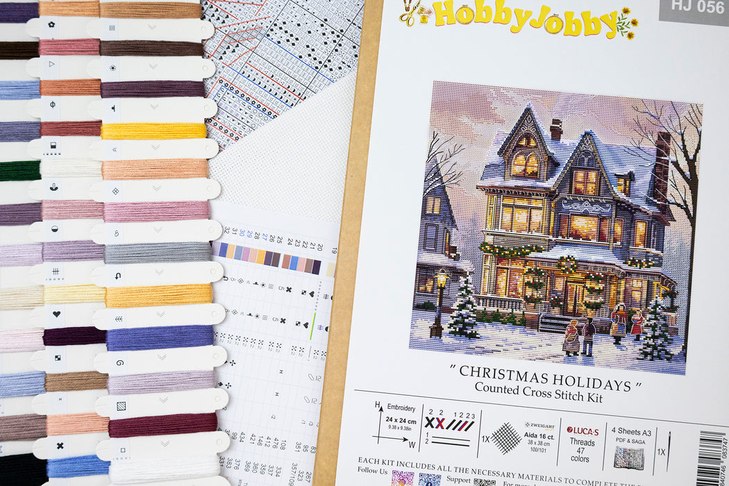 Cross Stitch Kit HobbyJobby - Christmas Holidays