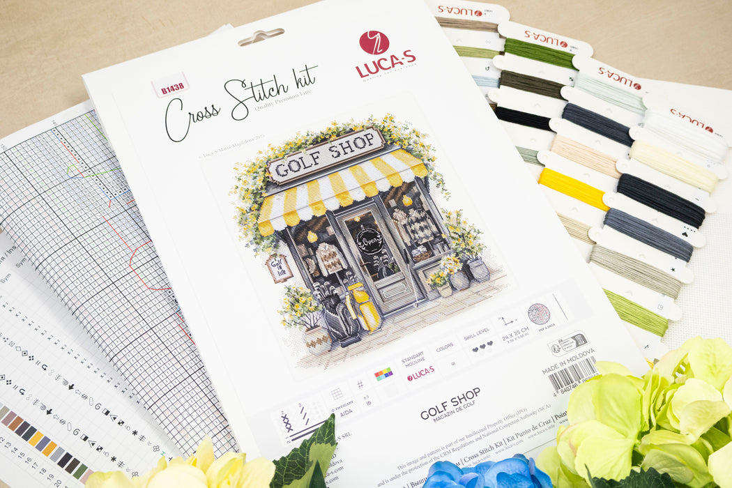 Cross Stitch Kit Luca-S - Golf Shop, B1438