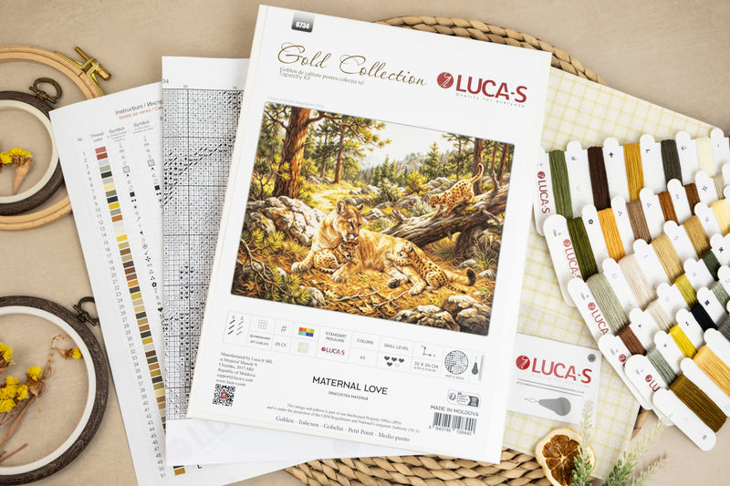 Petit Point Kit Luca-S Gold - Maternal Love, G734