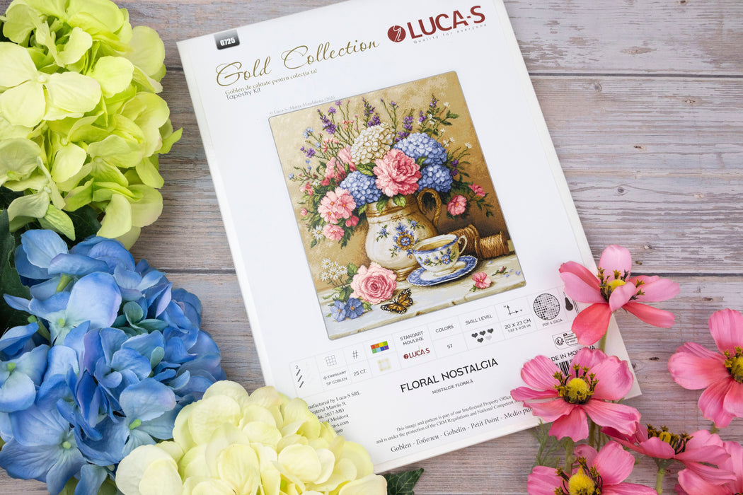 Petit Point Kit Luca-S GOLD - Floral Nostalgia, G725