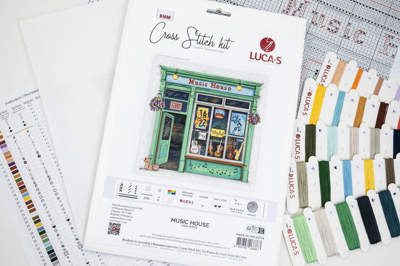 Cross Stitch Kit Luca-S - Music House, B1440