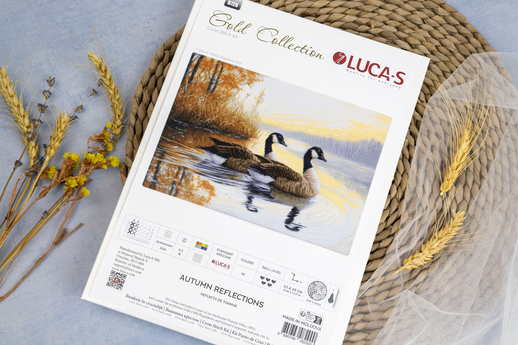 Cross Stitch Kit Luca-S GOLD - Autumn Reflections, B728