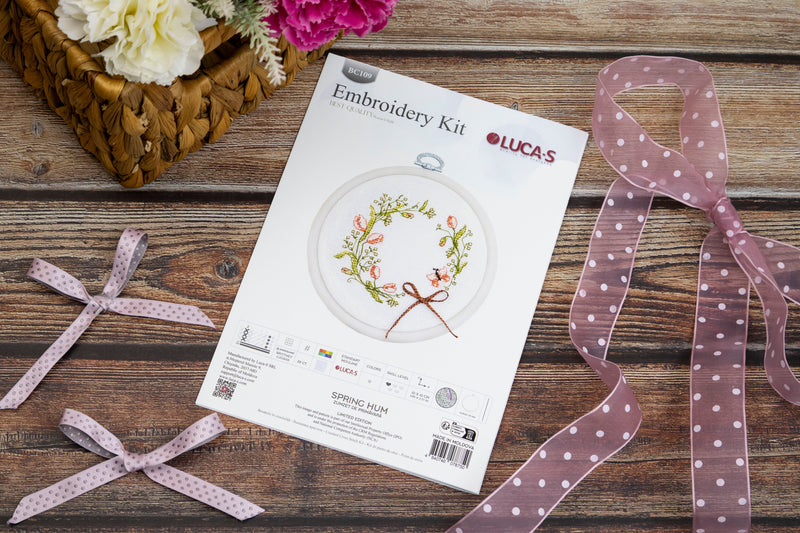 Cross Stitch Kit with Hoop Included Luca-S - Spring hum, BC109