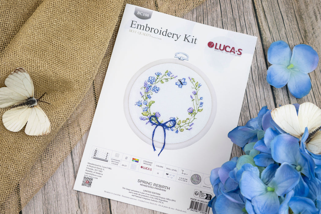 Cross Stitch Kit with Hoop Included Luca-S - Spring Rebirth, BC108