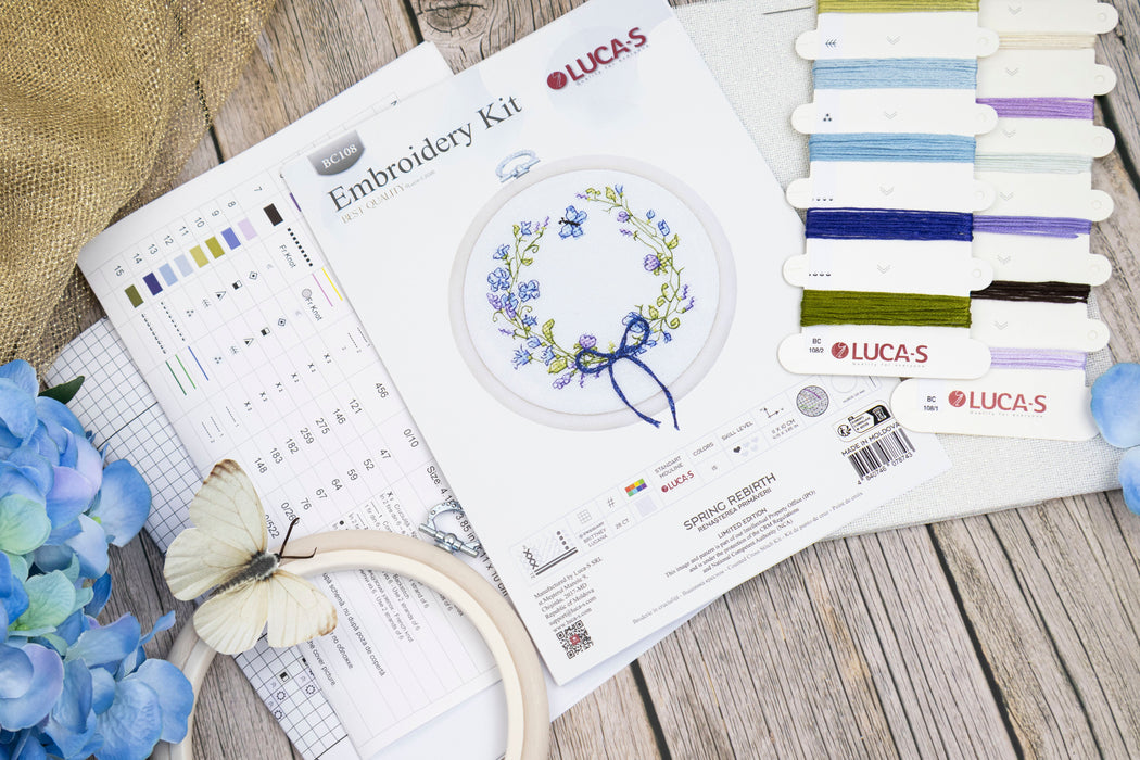 Cross Stitch Kit with Hoop Included Luca-S - Spring Rebirth, BC108