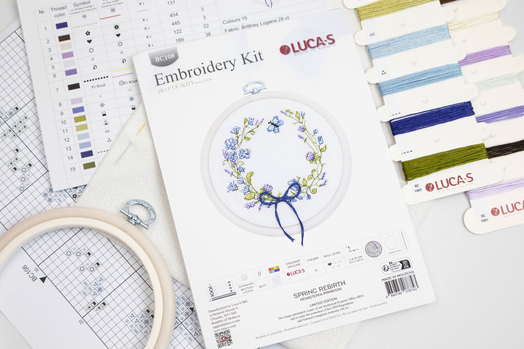 Cross Stitch Kit with Hoop Included Luca-S - Spring Rebirth, BC108