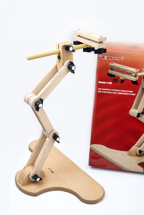 Embroidery Floor Stand - Multi-Adjustable Needlework Table / Seat Stand, 190-14