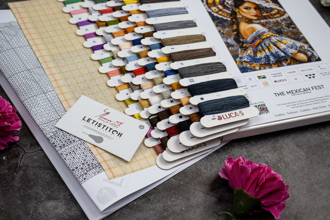 Petit Point Kit Luca-S GOLD - Das mexikanische Fest, G706