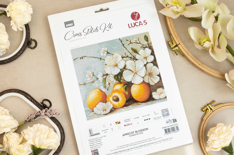 Cross Stitch Kit Luca-S - Apricot blossom, B7062