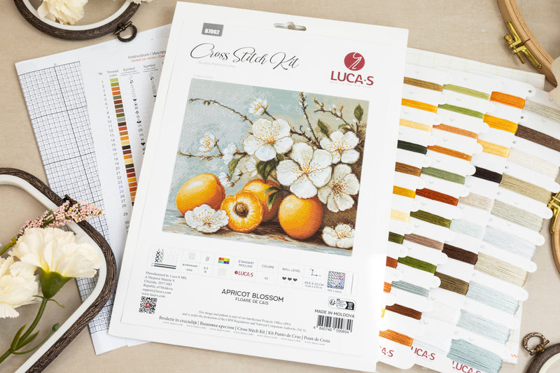 Cross Stitch Kit Luca-S - Apricot blossom, B7062