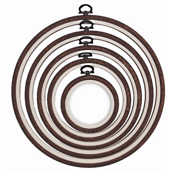 Transparenter runder Stickerei-Reifen – Nurge flexibler Reifen, runder Kreuzstich-Reifen