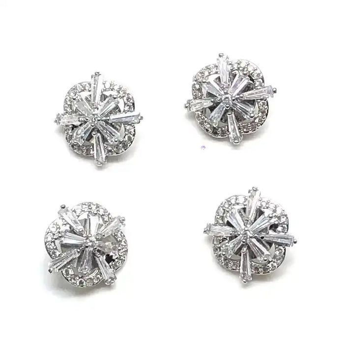 Cubic Zirconia Button for Clothing