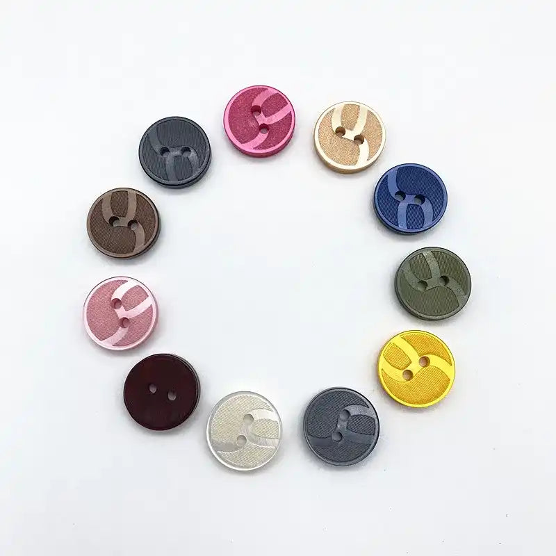 13mm Hemdknopf Zwei-Augen-Knopf DIY Handgenähte Dekorative Accessoires