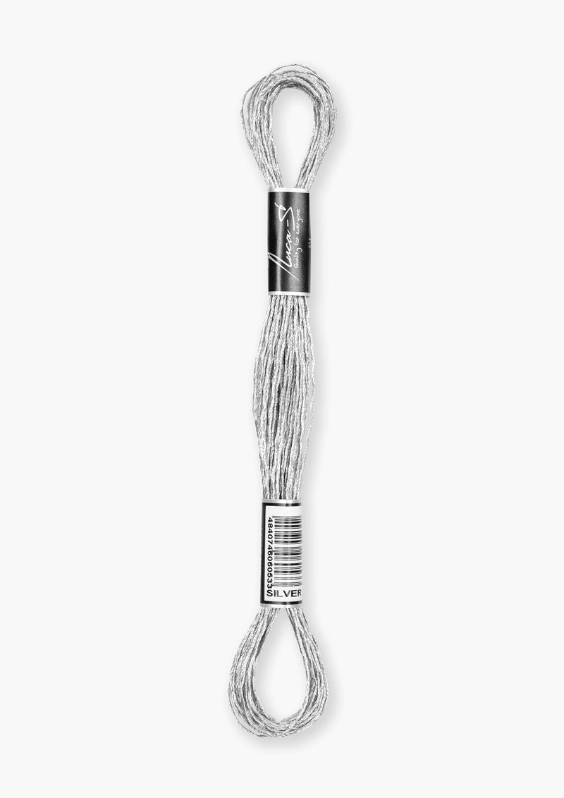 Metallized Embroidery Thread Luca-S - SILVER
