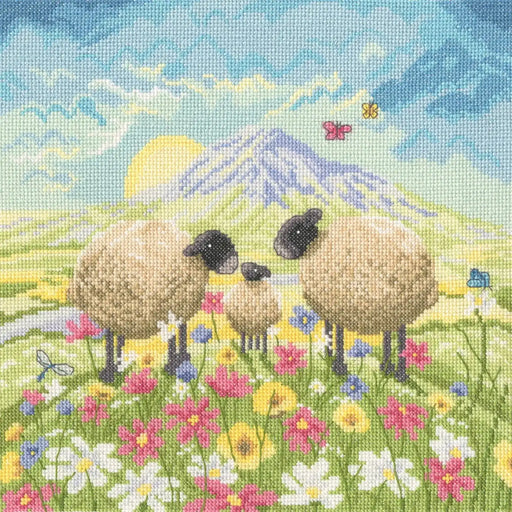 Bothy Threads – Kit Broderie Point De Croix Feline Good Par Hannah Dale – Motif Chats Adorables 26x26 Cm