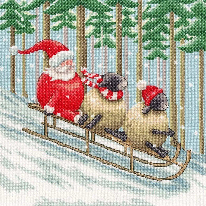 Cross Stitch Kit Bothy Threads - Santa's Sled Squad