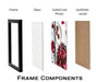 A4 Contemporary White Wooden Effect Picture Frame Picture Frames - HobbyJobby