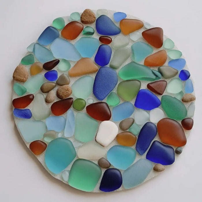 DIY Sea Glass Mosaic Craft Kit for Adults, Home Décor