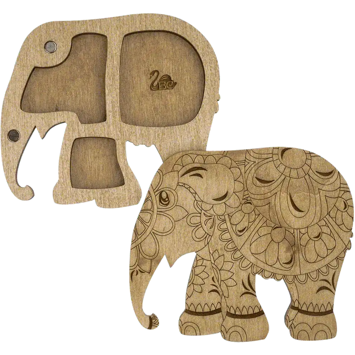 Bead organizer with wooden cover FLZB-097 Wonderland Crafts Bead Organizers - HobbyJobby