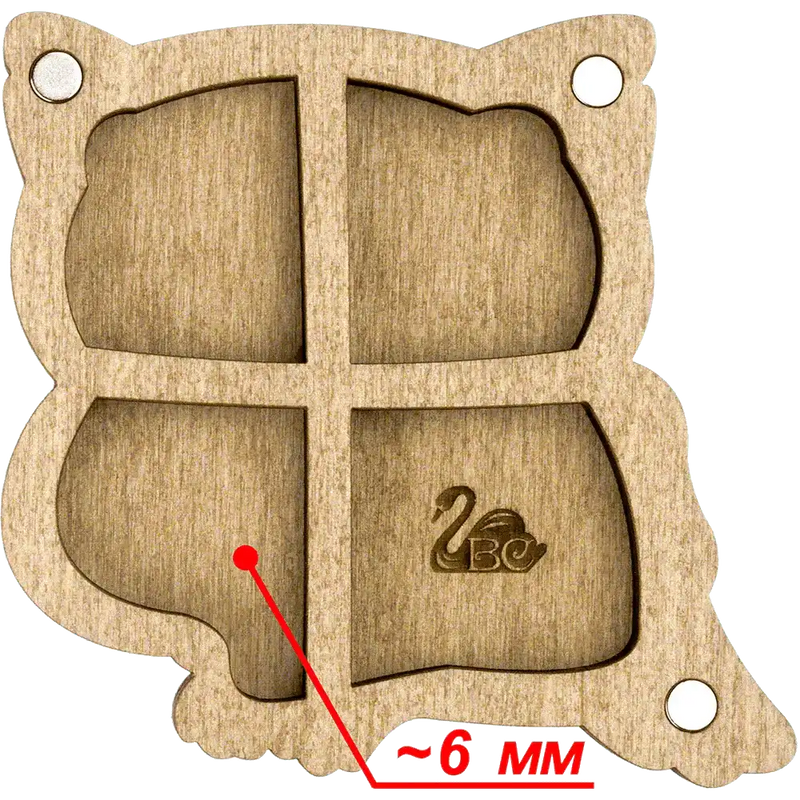 Bead organizer with wooden cover FLZB-101 Wonderland Crafts Bead Organizers - HobbyJobby