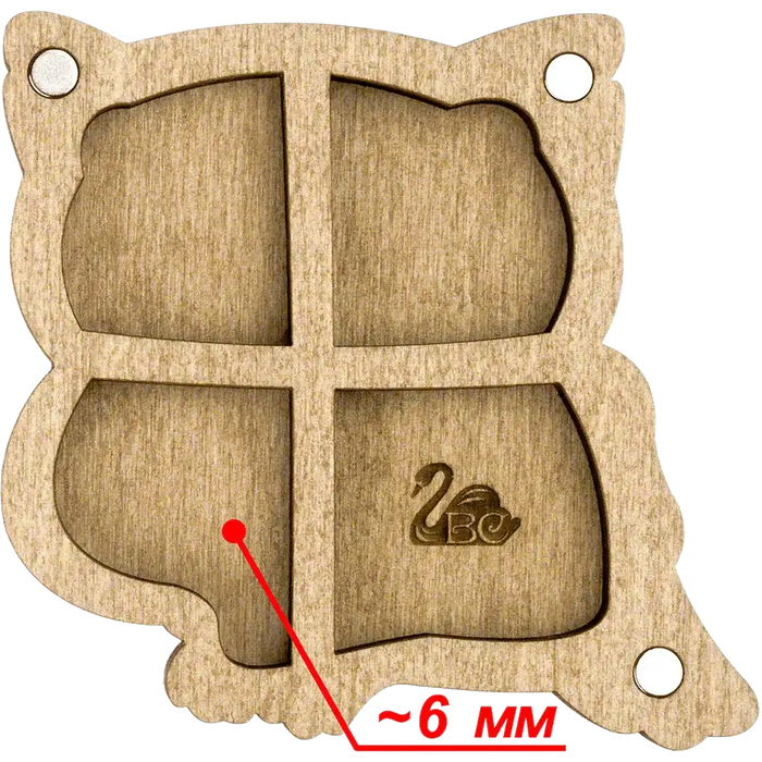 Bead organizer with wooden cover FLZB-101 Wonderland Crafts Bead Organizers - HobbyJobby