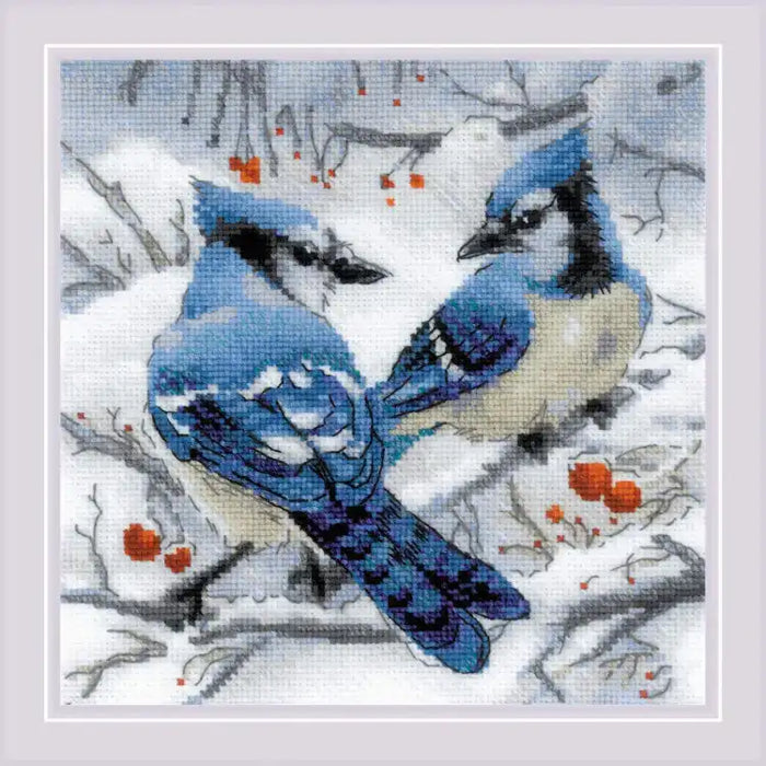 Cross Stitch Kit Riolis - BLUE JAYS SR1925