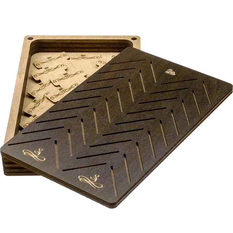 Box for handicraft + 38 bobbins FLZB(N)-056 Wonderland Crafts Organizer Box - HobbyJobby