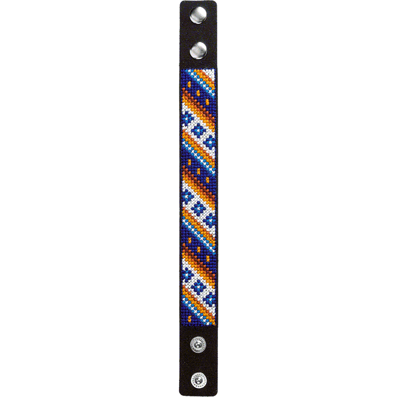 Bracelet Needlecraft Kit - Cross Stitch Kits on Leather Wonderland Crafts Bracelet Kits - HobbyJobby