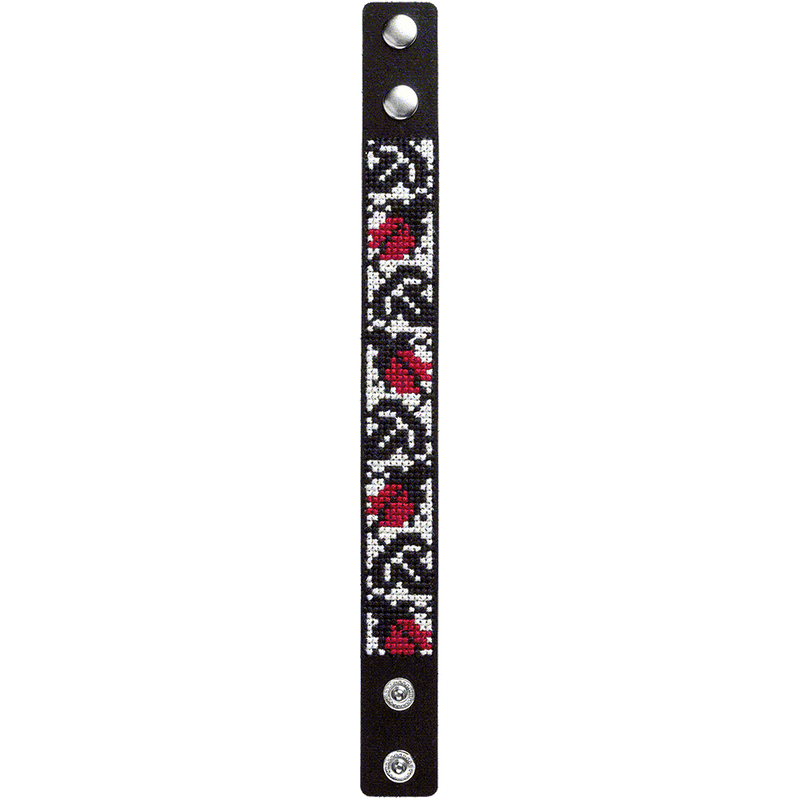 Bracelet Needlecraft Kit - Cross Stitch Kits on Leather Wonderland Crafts Bracelet Kits - HobbyJobby