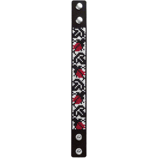 Bracelet Needlecraft Kit - Cross Stitch Kits on Leather Wonderland Crafts Bracelet Kits - HobbyJobby