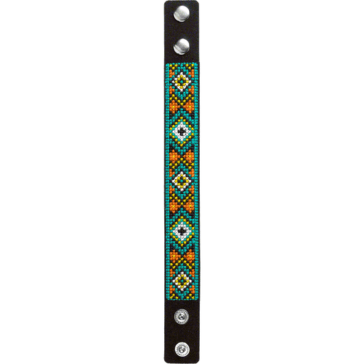 Bracelet Needlecraft Kit - Cross Stitch Kits on Leather Wonderland Crafts Bracelet Kits - HobbyJobby