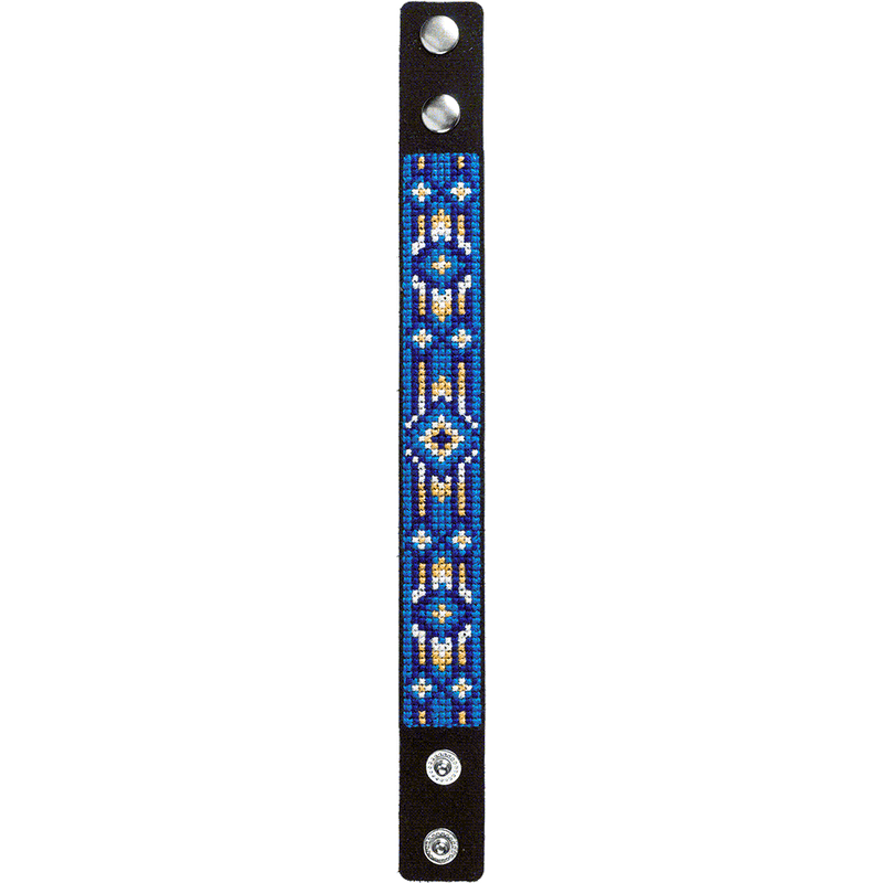 Bracelet Needlecraft Kit - Cross Stitch Kits on Leather Wonderland Crafts Bracelet Kits - HobbyJobby