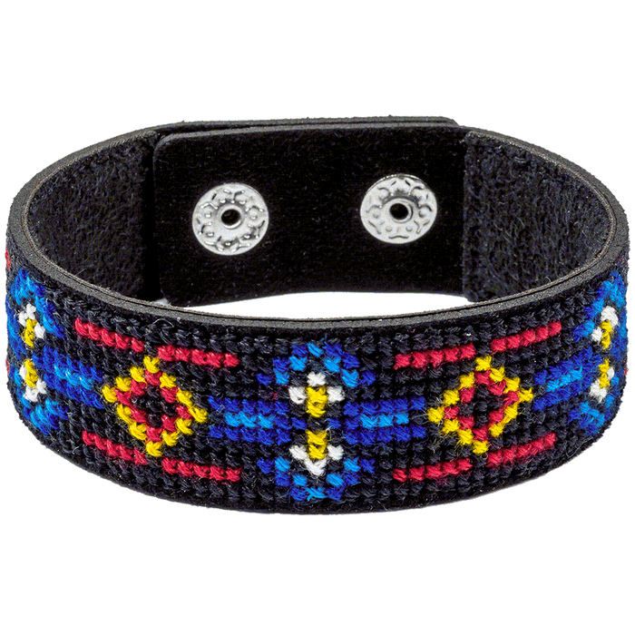 Bracelet Needlecraft Kit - Cross Stitch Kits on Leather Wonderland Crafts Bracelet Kits - HobbyJobby