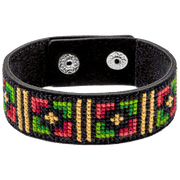 Bracelet Needlecraft Kit - Cross Stitch Kits on Leather Wonderland Crafts Bracelet Kits - HobbyJobby