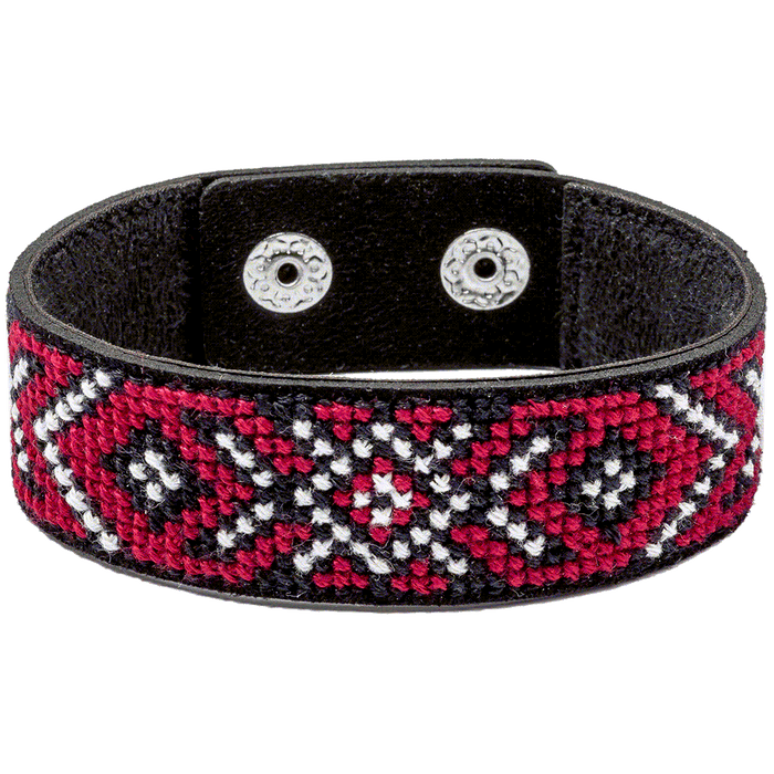 Bracelet Needlecraft Kit - Cross Stitch Kits on Leather Wonderland Crafts Bracelet Kits - HobbyJobby