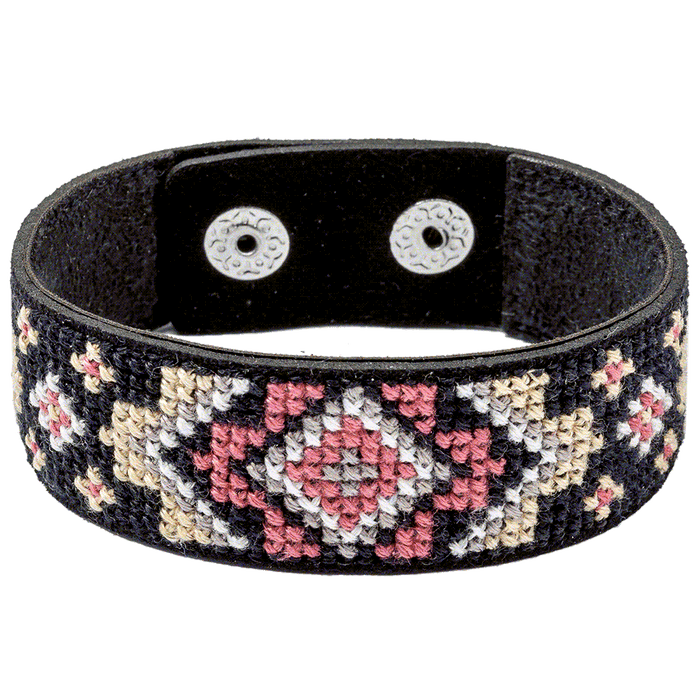 Bracelet Needlecraft Kit - Cross Stitch Kits on Leather Wonderland Crafts Bracelet Kits - HobbyJobby