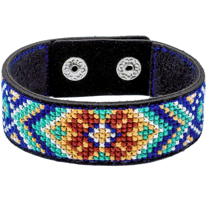 Bracelet Needlecraft Kit - Cross Stitch Kits on Leather Wonderland Crafts Bracelet Kits - HobbyJobby