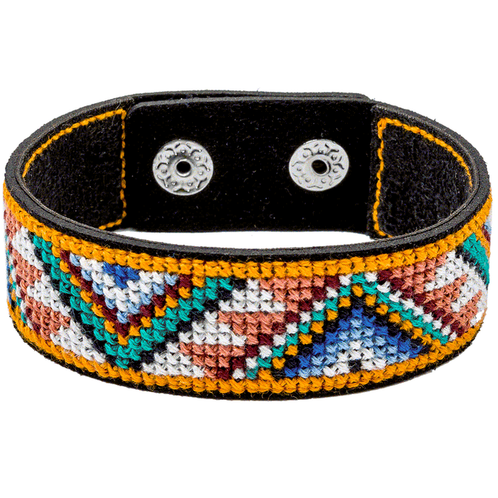 Bracelet Needlecraft Kit - Cross Stitch Kits on Leather Wonderland Crafts Bracelet Kits - HobbyJobby