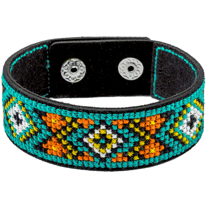 Bracelet Needlecraft Kit - Cross Stitch Kits on Leather Wonderland Crafts Bracelet Kits - HobbyJobby