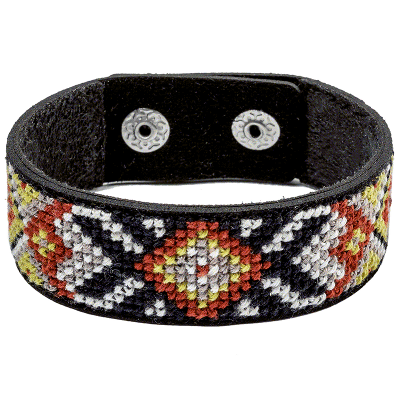 Bracelet Needlecraft Kit - Cross Stitch Kits on Leather Wonderland Crafts Bracelet Kits - HobbyJobby