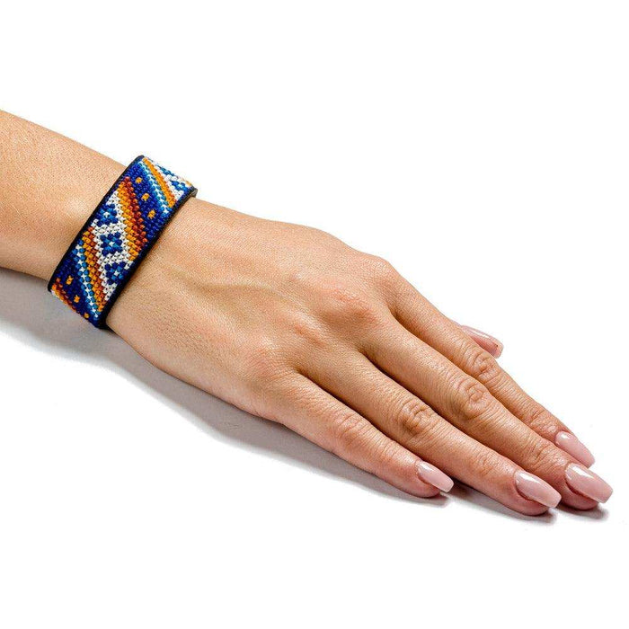 Bracelet Needlecraft Kit - Cross Stitch Kits on Leather Wonderland Crafts Bracelet Kits - HobbyJobby