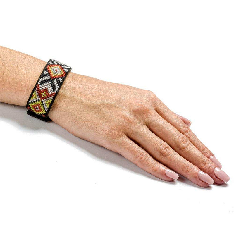Bracelet Needlecraft Kit - Cross Stitch Kits on Leather Wonderland Crafts Bracelet Kits - HobbyJobby