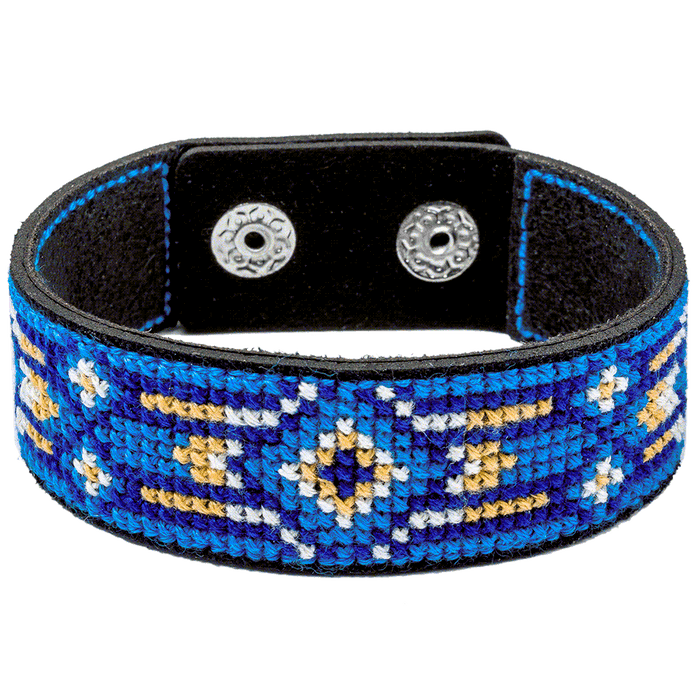 Bracelet Needlecraft Kit - Cross Stitch Kits on Leather Wonderland Crafts Bracelet Kits - HobbyJobby