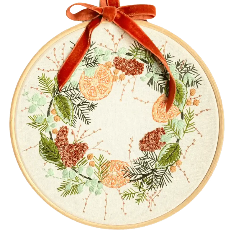 Wild Wreath Modern Embroidery Kit